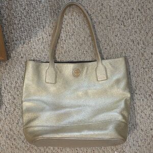 Tory Burch Metallic Gold Tote